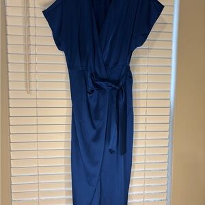 SHEIN Deep Blue Midi Dress